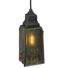  121316 - 4"Sq Metro Fusion Distressed Draped Mini Pendant