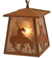  129681 - 7"Sq Trails End Lantern Pendant