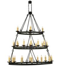  132123 - 60"L Kenosha 28 LT Three Tier Oblong Chandelier