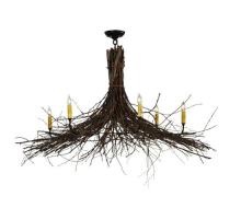  132514 - 48" Wide Twigs 6 LT Chandelier