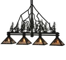  132767 - 60" Long Tall Pines 4 Light Island Pendant