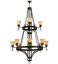 Meyda Green 135710 - 46" Wide Savino 12 Light Two Tier Chandelier