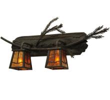 Meyda Green 136511 - 25"W Pine Branch Valley View 2 LT Vanity Light