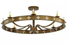  138435 - 48" Wide Byzantine 8 Light Semi-Flushmount