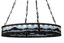  141804 - 42" Wide Mountain Range Ring Chandelier