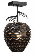  143079 - 11" Wide Stoneycreek Pinecone Semi-Flushmount