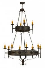  145936 - 48"W Lorenzo 12 LT Two Tier Chandelier