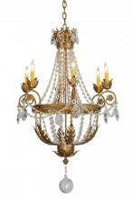 Meyda Green 146785 - 26"W Antonia 6 LT Chandelier