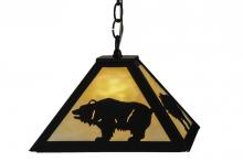  150870 - 12"Sq Lone Bear Pendant