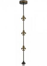  151520 - 5"W Fleur-de-lis Pendant Hardware