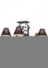  151539 - 40" Long Handforged Oval 6 Light Chandelier