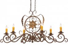  154211 - 48"L Christabel 6 LT Oblong Chandelier