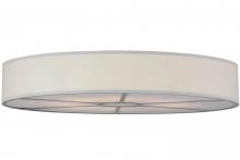  154566 - 48"W Cilindro White Textrene Flushmount