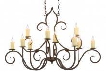  156587 - 48"L Clifton 10 LT Oblong Chandelier