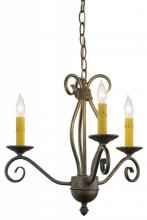  156774 - 18" Wide Sienna 3 Light Chandelier