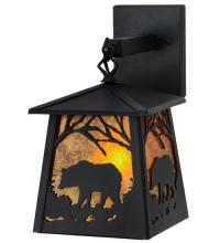  15732 - 7"W Bear at Dawn Hanging Wall Sconce