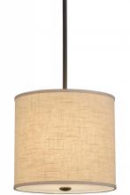  158218 - 12"W Cilindro Beige Textrene Pendant