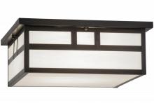  158340 - 22"Sq Double Bar Mission Flushmount