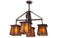  163118 - 28"W Prairie Loft 4 LT Chandelier