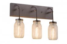  165431 - 18" Wide Mason Jar 3 Light Vanity Light