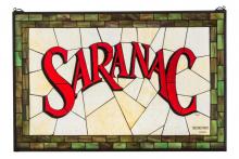  169602 - 32"W X 21"H Saranac Stained Glass Window