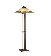  17385 - 63"H Diamond Band Mission Floor Lamp