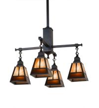  174100 - 26"W "T" Mission 4 LT Chandelier