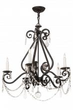 Meyda Green 174349 - 26" Wide Adrianna 5 Light Chandelier