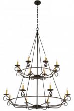  181462 - 54" Wide Estrella 16 Light Two Tier Chandelier