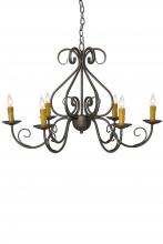  182580 - 36" Wide Jenna 6 Light Chandelier