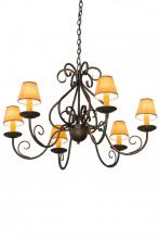 Meyda Green 182593 - 36" Wide Jenna 6 Light Chandelier