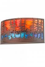 Meyda Green 189494 - 24"W Tall Pines Wall Sconce