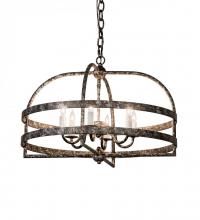  192658 - 22"W Aldari 6 LT Chandelier