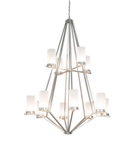  211141 - 60" Wide Galen 12 Light Two Tier Chandelier