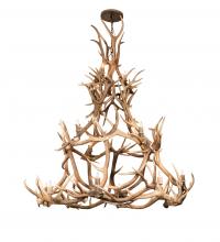  212273 - 72" Wide Antlers Elk 16 Light Chandelier