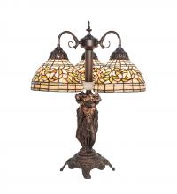  245480 - 23" High Tiffany Turning Leaf Table Lamp