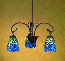  27412 - 24" Wide Iris 3 Light Chandelier