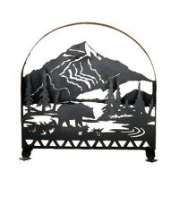  28756 - 30"W X 30"H Bear Creek Arched Fireplace Screen