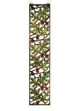  31267 - 9"W X 42"H Acorn & Oak Leaf Stained Glass Window