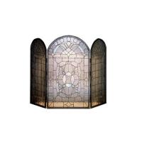  48104 - 40"W X 34"H Victorian Bevel Fireplace Screen