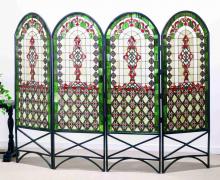  48808 - 80" Wide X 58" High Quatrefoil Classical Room Divider