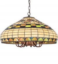  65670 - 23" Wide Tiffany Edwardian Pendant