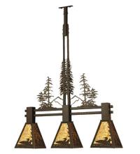  70028 - 30"L Loon Tall Pines 3 LT Island Pendant