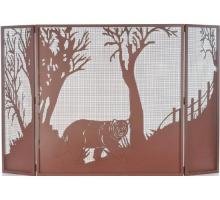  71141 - 62" Wide X 40" High Bear at Dusk Fireplace Screen