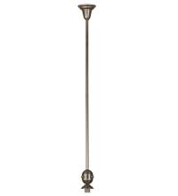  74258 - 5"W Revival Brushed Nickel Deco Ball Pendant Hardware