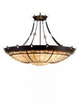  98957 - 40" Wide Fleur-de-Lite Inverted Pendant