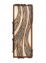  240W02HO - Flow 2-Lt Vertical Sconce - Hammered Ore