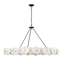  370C09MB - Cosmos 9-Lt   Chandelier - Matte Black