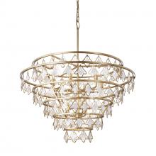  386C10FG - Fleur 10-Lt   Chandelier - French Gold