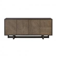  507ST78A - Kalen Credenza - Aged Barrel/Dark Brown Oak